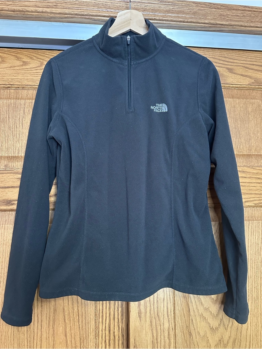 The North Face Fleece Quarter Zip TKA 100 Sweatshirt Sz Small Black Womens
